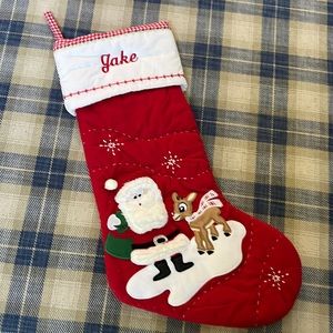 Pottery barn kids Jake Christmas Stocking